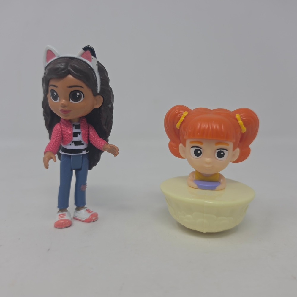 Gabbys Dollhouse Gabby Figure & Bakey with Cakey Teacup Toy Lot Dreamworks